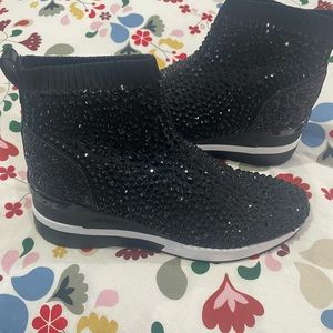 Michael Kors Women's Skyler Embellished Sneaker Booties